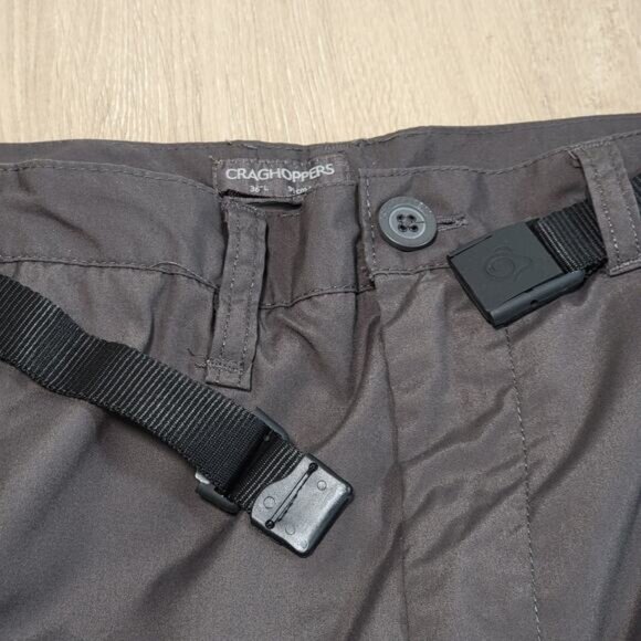 Craghoppers Kiwi Classic Pants in Black Pepper Men Size 36" Cargo Gorpcore - Picture 7 of 8